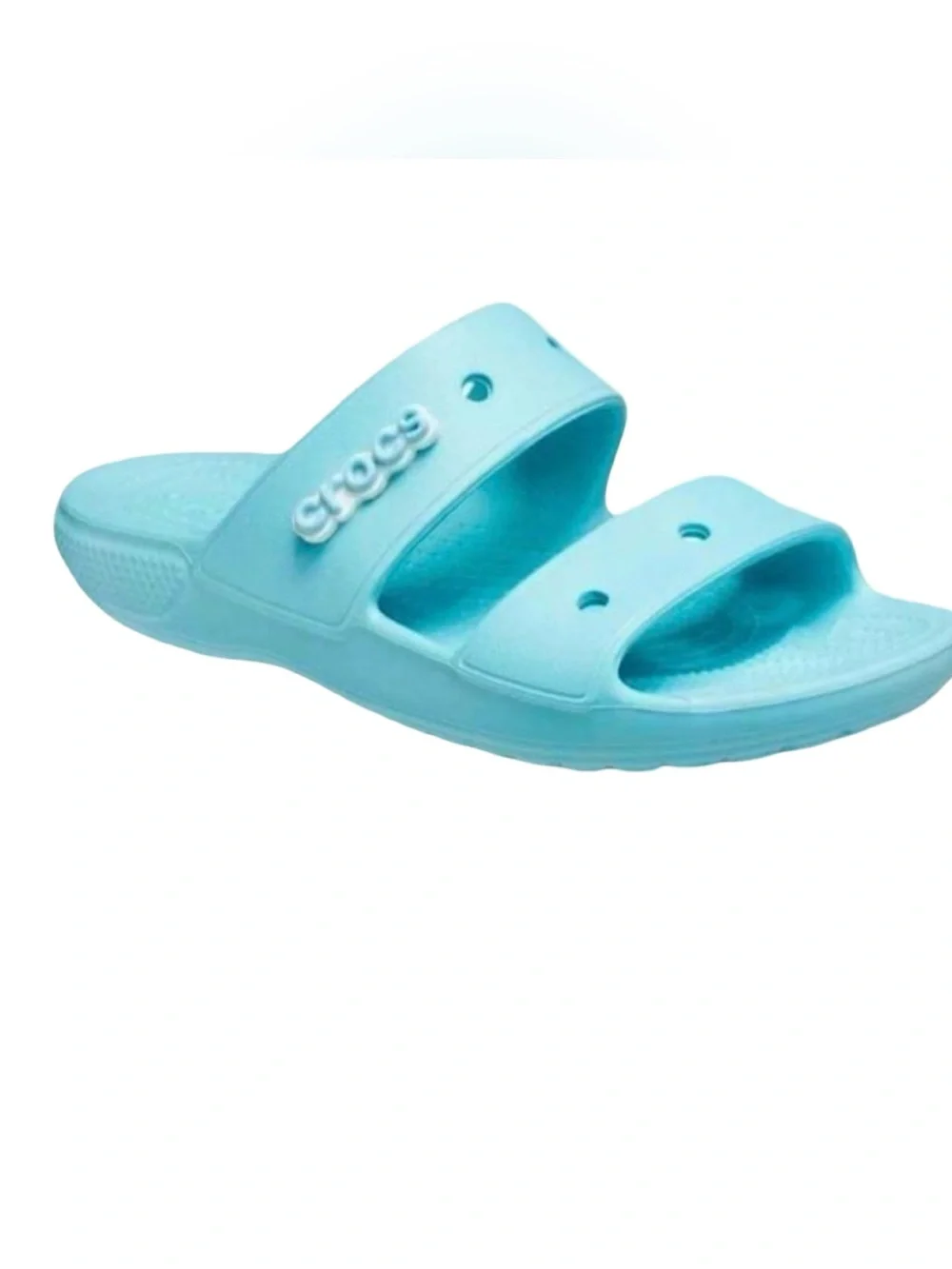 New Crocs Men’s Iconic Comfort Classic Sandal Slide Pure Water Blue Size 12 - Picture 3 of 7